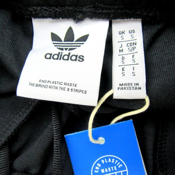 Adidas Originals Adicolor 3 Stripes Track Pants Mens Size Small Black NEW - Picture 11 of 14